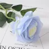 Guau Terciopelo Simulado Personalizado Rosa Individual Decoración de Pared de Flores Casera Boda Día de San Valentín Pared de Flores en Cascada Roja Mano