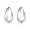 Pendientes de cobre y plata chapados en plata japoneses y coreanos para mujer, con personalidad creativa, suaves y en forma de huevo, fabricantes de joyería pequeña transfronteriza al por mayor E018