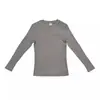 Camiseta de Manga Larga para Hombre, Casual Cuello Redondo Fitness Deportes Elástica Ajustada Camiseta Interior, Ajustada Primavera y Otoño Top