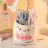 Linda figura de cerdo, un caballito balancín para aliviar el estrés para la decoración del escritorio de la oficina, promueve la estabilidad emocional, perfecto como regalo de cumpleaños