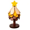 Navidad Anti-quemaduras Creativo Cojín Aislante Árbol de Navidad Cojín Aislante de Calor Adorno de Mesa Madera Maciza Anti-quemaduras Base para Ollas Taza Plegable