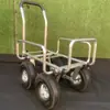 Carro de Aluminio de Cuatro Ruedas con Marco Envolvente, Carrito de Cuatro Ruedas, Herramientas de Ferretería, Carrito Plano, Carrito de Herramientas