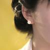 Selección de Arte Pendientes de Jade Blanco Nuevo Estilo 2026 Uso Diario Estilo de No Quitar Pendientes de Ágata Roja del Sur de Perla Redonda Pendientes de Jade Hetian
