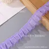 Em estoque cinto de chifon preto 2cm renda com desconto renda feita à mão acessórios de renda diy cinto de renda plissado atacado