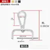 Hebilla de bolso accesorios cerradura de hardware hebilla de metal correa de bolso engrosada hebilla colgante hebilla de mochila hebilla de tornillo accesorios hebilla de bolso de cuero