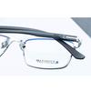 Nuevo marco de gafas magnético de acero y cuero para hombre, marco completo de titanio para negocio, marco de gafas de aleación para miopía, ciudad de miopía al por mayor
