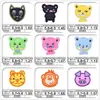 Parche bordado de dibujos animados para niños, pegatinas para bolsos, ropa, pantalones, planchado, flor, agujero, adhesivo.