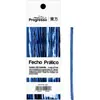 Fecho metálico azul 4mm x 11cm.