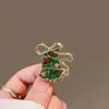 Broche de Árvore de Natal Colorido Elegante para Outono e Inverno Design de Nicho Atmosfera Estilosa Único Versátil Acessível Broche de Luxo