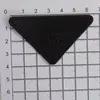 Novo Couro PU Retangular Triângulo Costura Combinando Combinação Etiqueta de Couro Redondo Semicircular Jaqueta Marca Registrada Acessórios