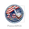 Nuevo Producto de Amazon: Día de la Independencia de Estados Unidos 250º Aniversario Fiesta Temática Decoración para Fiestas Suministros Platos de Papel Desechables