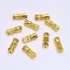 Bolsa chapada en oro que conserva el color, tornillo de oro real de 18 quilates, hebilla de tornillo, hebilla de tornillo para collar de perlas, cadena de torre DIY, hebilla de mariposa, accesorios de joyería