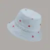 Sombrero de Pescador para Mujer 2026 Nuevo Estilo Coreano Marca de Moda Sombrero con Estampado para Protección Solar Sombrero de Cubo de Mezclilla Liso para Cubrir la Cara para Hombre Otoño