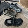 Tênis dad shoes grossos color block retrô para mulheres, moda outono nova coleção, couro legítimo bico redondo estampa de leopardo, tênis casuais esportivos