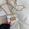 Bolso bandolera con minicadena para mujer, estilo coreano, combinable con todo, de alta gama, con diseño de nicho de moda de celebridades de Internet.