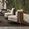 Mesa y Silla de Exterior Modelo de Patio Villa Combinación de Sillas de Ratán para Exterior Mesa de Comedor de Teca Mesa y Silla para Jardín Exterior Balcón