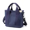 Bolso de lona nuevo de estilo japonés muy elegante, moderno y sencillo, bolso tote de gran capacidad, adecuado para el uso diario, bolsa para el almuerzo multiusos para mujer
