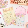 Pegatinas Hechas a Mano Estéreo 3D, Casa de Dibujos Animados Soñadora, Pegatinas de Material de Decoración de Micro-Escena Educativa DIY para Niños