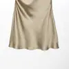 Comercio Exterior Ropa de Mujer 2026 Primavera Nuevo Estilo Europeo y Americano Ajustado Satén Cuello Halter Espalda Descubierta Vestido 1323758 Poliéster