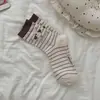 Meias Keruli para Mulheres 2026 Estilo Designer Meias Japonesas de Cano Médio Meias Fofas de Cachorrinho em Desenho Animado Meias Sem Costura Estilo Slouch