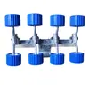 Remolque para Yates Lanchas Neumáticas Carros Rodillo Juego de Rodillos Azules Accesorios para Remolque de Yates Rodillos de Plástico para Remolque