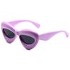 Nuevas gafas de sol Y2G de Han Meng, gafas de fiesta de color caramelo con labios europeos y americanos, gafas de sol unisex con montura grande y personalidad.