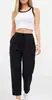 European and American Women's Fashion Cross-Border Casual Long Pants with Drawstring Elastic Waist Solid Color Harem Pants Amazon Temu Hot-Selling Women's Pants
