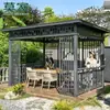 Pavilhão Externo Mojia, Vila de Pátio, Jardim de Terraço, Solário, Estilo Chinês Novo Lazer Externo, Guarda-sol