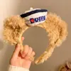 Diadema de Felpa con Orejas de Oso Lindas para Cumpleaños de Niña, Foto, Parque de Diversiones, Cara de Dibujos Animados, Lavado de Cara, Maquillaje, Pasador para el Cabello, Accesorios para el Cabello