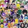 50 Stickers de Colección de Personajes Villanos de Películas para Equipaje, Coches, Refrigeradores, Patinetas y Teléfonos, Stickers Creativos para Diario