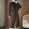 Nuevo Estilo Otoño e Invierno 2026 Abrigo 100% Lana Pura para Mujer, Chaleco Holgado Estilo Coreano Corto, Conjunto Elegante y Adelgazante de Dos Piezas