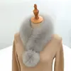 Bufanda de Invierno para Mujer, Cuello Cálido de Lana, Bufanda Gruesa de Pelo Sintético, Bufanda de Pelo Falso de Zorro, Bufanda de Alto Temperamento