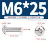 Tornillos de Acero Inoxidable 316 de Cabeza Redonda con Huella Hexagonal, Tornillos de Cabeza Semiesférica, Pernos de Cabeza de Hongo 3M4M5M6M8M10M12