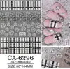 2025 Nuevo Adhesivo para Uñas con Diseño de Copo de Nieve Joyería Blanca de Copo de Nieve para Uñas Calcomanía de Personalidad de Dibujos Animados Adhesivo para Uñas