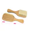 Set de Cepillo Cuadrado de Lana y Peine de Cojín de Aire al por Mayor para Limpieza Facial y Cuidado del Cuero Cabelludo, Peine de Tabla Grande de Madera para Rizos Que No Daña el Cabello