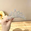 Peine para el cabello de niños, accesorio de corona, tocado de boda para estudio fotográfico, peine para el cabello con pedrería, accesorio para el cabello, corona de princesa de perlas al por mayor