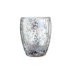 Diseño personalizado Ambilight Lentejuelas de luz estelar Taza de huevo transparente Aislamiento térmico Anti-quemaduras Vidrio doble Taza de café al por mayor