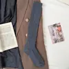 Calcetines de Invierno para Pantorrilla Calcetines Largos para Mujer Calcetines de Lana Argyle Estilo Coreano Sencillos Versátiles Hermosos Calcetines para Piernas Calcetines Altos de Doble Aguja