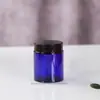 Taza de Vela de Boca Ancha Colorida del Fabricante Frasco de Vidrio para Velas de Aromaterapia Botella Vacía Portavelas de Vidrio Marrón con Tapa Adornos Decorativos