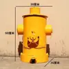 Arte em Ferro Vintage Estilo Industrial Criativo e Único Hidrante Grande Lixeira de Metal com Tampa e Pedal para Sala de Estar e Uso Externo