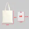 Bolsa de Tote de Lona Lisa Reutilizable para Compras Manualidades DIY Promoción