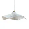 Luminária Pendente de Tecido Estilo Cream Nórdico, Lâmpada de Quarto Artística de Designer Ins, Iluminação Nórdica Minimalista de Alto Padrão