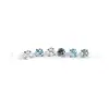 Pendiente de Titanio F136 de 4 mm Cuadrado Grueso con Circonita para Tragus Piercing Joyería de Piercing Labret con Rosca Interna de Titanio G23
