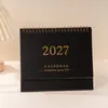 Novo Calendário 2027 Simples e Fresco Ornamento de Mesa Criativo Planejador Versão em Inglês Calendário