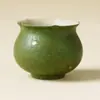 Taza de té de cerámica pequeña con patrón de mandarina verde hecha en fábrica, Tazón de té para el hogar, Taza especial de maestro, Taza de degustación, Juego de té de alta gama