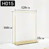 Estante de Exhibición para Tienda de Ropa, Estante de Exhibición de Pie para Colgar de Lado en Tienda de Ropa para Mujer, Estante de Arte de Hierro, Estante de Ropa de Doble Capa Color Dorado