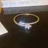 Exportação Ao Vivo Dupla Camada Strass Zircônia Pulseira Nova Transfronteiriça Ins Noiva Ajustável Cristal Aberto Pulseira Pulseira
