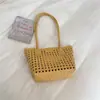 Bolso Tejido Cruzado para Mujer 2026 Otoño Nuevo Estilo Moda Tendencia Versátil Bolso Tote Gran Capacidad Hombro Único Bolso para Viajar