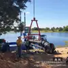 Draga Fluvial Draga de Succión Draga de Embalse de Relaves Maquinaria y Equipo para Dragado Excavadora de Cangilones Cadena Barco de Bombeo de Arena