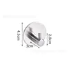 Gancho de baño de acero inoxidable 304 Colgador de toallas de pared Portavasos para enjuague bucal Estante de almacenamiento de baño sin taladro Gancho
